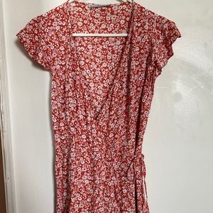 Floral wrap dress